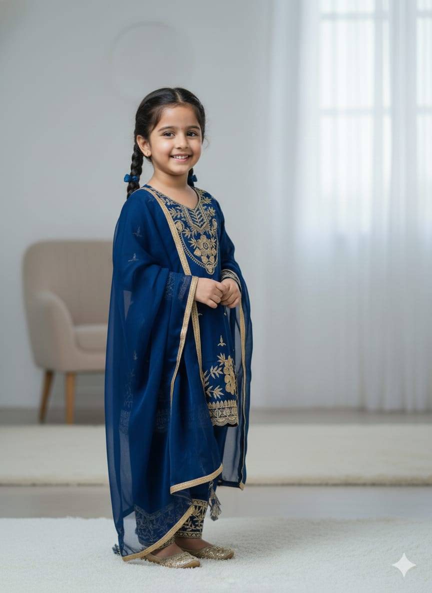 Trending New Ramzan Eid Special Silk Kids fashion export